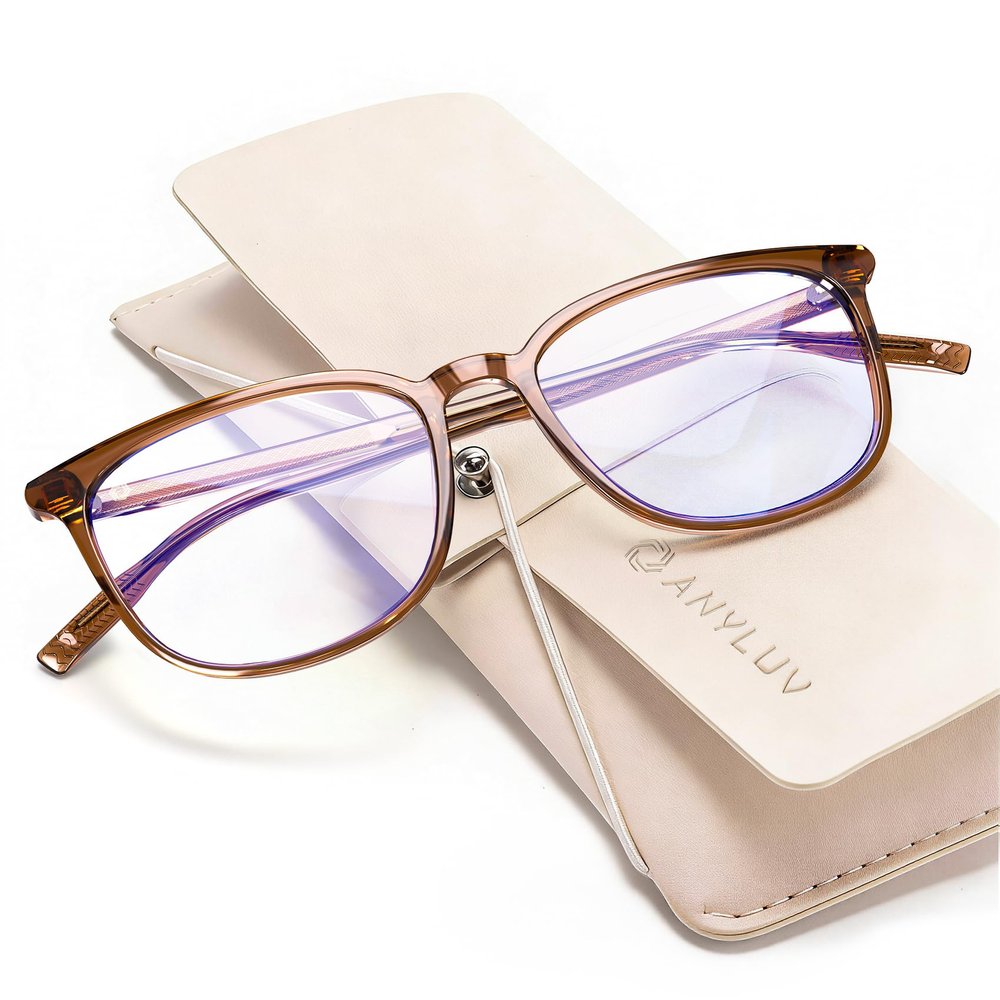 ANYLUV Blue Light Glasses for Woman Men, Womens Blue Light Blocking Glasses Computer Glasses Anti Eyestrain