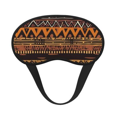 African Mud Cloth Tribal Sleep Mask for Women Men Eye Mask for Sleeping Light Blocking Sleeping Mask with Elastic Strap Blindfold for Flight Nap Soft Breathable Travel Eye Cover for Side Sleeper