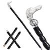 Brass Nickel Vintage Walking Cane Wooden Walking Stick Brass Handle Gift for Men & Women (JKU) (Black 6) view 1