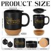Vesici 4 Pcs Difference Maker Gift Set Mug Notebook Candle Pen,Black,Word view 3