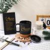 Vesici 4 Pcs Difference Maker Gift Set Mug Notebook Candle Pen,Black,Word view 4
