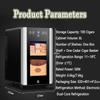 JTYMZYY Cigar Box,Humidor Cigar Cabinet,8L Electric Cigar Humidor Cooler,Electric Cooling Cigar Fridge,with Cedar Wood Shelves,Can Hold About 100 Cigars view 3
