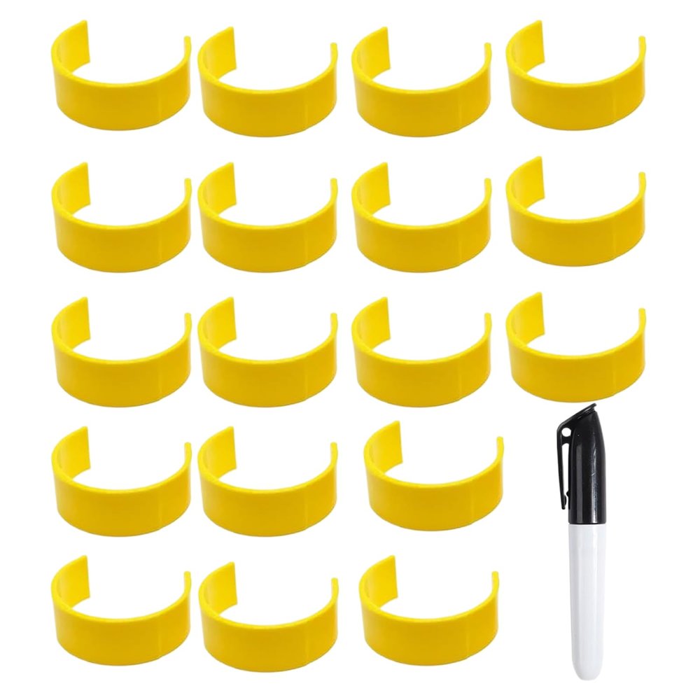 18Pcs Clips for Pill Bottles, Medication Identification Clip, Portable Pill Bottle Clips with Markers, Medicine Bottle Label Clips for Travel, Medicine Storage, Pill Bottle Organization
