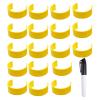 18Pcs Clips for Pill Bottles, Medication Identification Clip, Portable Pill Bottle Clips with Markers, Medicine Bottle Label Clips for Travel, Medicine Storage, Pill Bottle Organization view 1