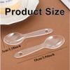 100Pcs 3.94Inch Clear Plastic Spoons Disposable Plastic Spoon Small Dessert Ice Cream Spoons for Birthday Parties Weddings Events view 2