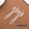 100Pcs 3.94Inch Clear Plastic Spoons Disposable Plastic Spoon Small Dessert Ice Cream Spoons for Birthday Parties Weddings Events view 3