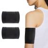 2Pcs Diabetic Sensor Armband, Diabetes Arm Band for Insulin Pod Monitoring Systems - Omnipod Dexcom Freestyle Libre, Protects Insulin Pod During Sports, Replace Adhesive Patches Tape (Black, XS) view 1