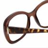 Calabria Sophia Reading Glasses 4.50 Brown Crystal Tortoise Havana Women Stylish Trendy Chic Single Power Readers Eyeglasses view 4