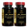 L-LYSINE 1000 mg Free Form Amino Acid Essential - High Strength L-Lysine Supplement for Vision Support Lip Care, L-Lysine HCI, Free Form Amino Acid, Enhanced Absorption - 2 Bottles 200 Counts view 1