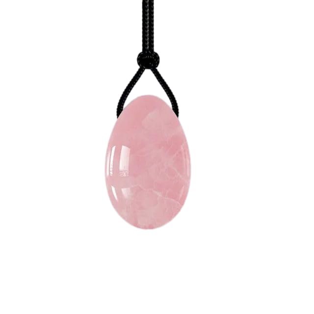 Natural Rose Quartz Yoni Egg Set Jade Egg Women Pelvic Kegel Exerciser Massage Yoni Wand Crystal Ball-Eggs-2