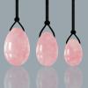Natural Rose Quartz Yoni Egg Set Jade Egg Women Pelvic Kegel Exerciser Massage Yoni Wand Crystal Ball-Eggs-2 view 2