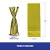 MT Products Gold Metallic Mylar Wine Gift Bags 6.5" x 18" - Great for wine Pull - Case of 200 view 2