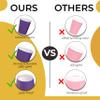 Party Solids Purple Paper Cups 9 oz - 50 Disposable Cups for Hot & Cold Drinks - Durable 280 GSM Coffee Tea Tumblers for Parties Events & To Go view 4