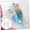 KOCKSHION 10sheets Iridescent Cellophane Wrapping Paper for Flowers Decorative Wrap for Weddings Birthdays and Crafts and Tear-resistant view 4