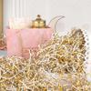 8.5oz Crinkle Paper Filler, Gift Baskets Gift Boxes Crafts Shredded Cut Paper Packaging Decorative Stuffing & Cushioning Confetti for Easter Birthday Wedding Party Favor Gold White view 3