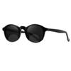 ICARA Vintage Round Bifocal Reading Sunglasses for Women Men Trendy Shades Retro Circle Sun Glasses (Black, 2.5, x) view 1