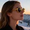 ICARA Vintage Round Bifocal Reading Sunglasses for Women Men Trendy Shades Retro Circle Sun Glasses (Cream, 1.25, x) view 3