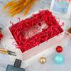 8.5oz Crinkle Paper Filler, Gift Baskets Gift Boxes Crafts Shredded Cut Paper Packaging Decorative Stuffing & Cushioning Confetti for Easter Birthday Wedding Party Favor Red view 3