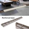 1-11 Centimetre High Plastic Ramp Pad Portable Ramp Indoor and Outdoor Threshold Climbing Mat Length Can Be Freely Spliced Frosted Non-slip Texture Suitable for Garage Kerbstone Step Pads(Black,H2.5CM view 4