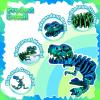 2Pcs 3D Printed Dinosaur BonesArticulated TRex Skeleton3D Printed Dragon Fidget Home Office Decor,Full Articulated TRexPoseable T-Rex with Flexible JointsAdults Fidget for Autism/ADHD view 2