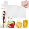 Cherodada 200Pcs Cellophane Treat Bags with 4x6,5x7,3x11, Twist Ties for Gift Wrapping, Wrapping Candies, Cookies, Chocolates, Popcorn view 1