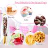 Cherodada 200Pcs Cellophane Treat Bags with 4x6,5x7,3x11, Twist Ties for Gift Wrapping, Wrapping Candies, Cookies, Chocolates, Popcorn view 2