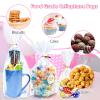 Cherodada Clear Cellophane Treat Bags with Ties, 5"x 8", 6"x 9", 8"x 11" (100 pcs) Bottom Gusset Bags, Clear Gift Bags for Party Favor, Gift Wrapping, Wrapping Candies, Cookies, Chocolates, Popcorn view 2