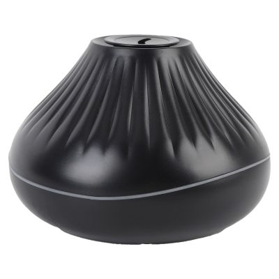 160 ML Essential Oil Diffuser, LED Light Upgrade Diffusers for Home, Onion Shape Humidifier, Auto Shut Off, Ultrasound Atomization, 7 Color (Black)