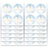 Mobiusea Creation First Communion God Bless Baptism Stickers for Boys | 2 inch | Blue Gold Foil Cross| 60pcs Waterproof Christian Thank You Religious Stickers Baptism Favor Tag Labels view 2