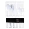 Disposable White Plastic Flatware Set 5-in-1 - Elegant, Durable, and Lightweight Cutlery for Parties, Weddings, and Special Occasions - Premium Quality, Hassle-Free Cleanup (480) view 3
