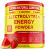 Keto Vitals Energy Powder + Electrolytes with 100mg Natural Caffeine, L Theanine & Organic Lion's Mane Extract - 60 Servings Energy Drink Powder for Workouts - Sugar Free Electrolytes view 1