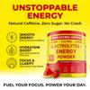 Keto Vitals Energy Powder + Electrolytes with 100mg Natural Caffeine, L Theanine & Organic Lion's Mane Extract - 60 Servings Energy Drink Powder for Workouts - Sugar Free Electrolytes view 2