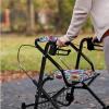 Luarisgur Walker Seat Covers for Ladies Boho Flower Rollator Bag Drive Walker Accessories Universal Rollator Walker Seat and Backrest Covers Washable Detachable view 2