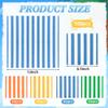 100 Pcs Summer Striped Paper Napkins Bright Cabana Stripe Disposable Napkins 6.5 Inch Colorful Stripes Beverage Napkin for Pool Beach Summer Wedding Birthday Baby Shower Party Supplies view 2