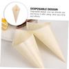 FOYTOKI Multi-function Dessert Cones 150pcs Mini Ice Cream Cones Sturdy and Convenient for Snack Serving view 3