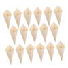 Anneome 150pcs Delicate Wooden Food Cones Disposable Dessert Cups Mini Ice Cream Cups for Wedding Party Outdoor Picnic view 1