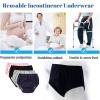 Adult Cloth Diapers Reusable,Incontinence Diapers Leakproof Panties Washable Adult Cloth Diapers for Men Women Leakproof Panties for Incontinence Panties(Blue,L) view 3