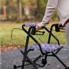 Luarisgur Rollator Walker Seat and Backrest Covers Butterfly Puprle Rollator Bag Under Seat Universal Walkers for Seniors with Seat Gift Covers Large Walker Basket for Folding Walker view 2