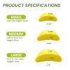 Bukihome Shoe Filler Insert - 4 Pairs Shoe Filler for Too Big Shoes, Heel Cushions for Women, Toe Inserts, Size Reducer Make Shoes Fit, Cushions for Women, Yellow, M view 2