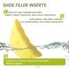 Bukihome Shoe Filler Insert - 4 Pairs Shoe Filler for Too Big Shoes, Heel Cushions for Women, Toe Inserts, Size Reducer Make Shoes Fit, Cushions for Women, Yellow, M view 4