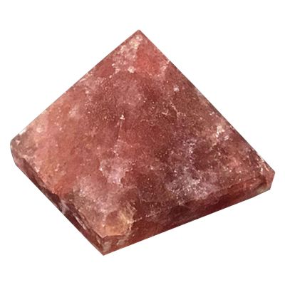 10PCS Strawberry Crystal Pyramid Great Pyramid Figurine of Natural Stone Pyramid for Meditation, Reiki, Chakra Balancing and Crystal Pyramids Grid,1.18in(3cm)