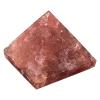 10PCS Strawberry Crystal Pyramid Great Pyramid Figurine of Natural Stone Pyramid for Meditation, Reiki, Chakra Balancing and Crystal Pyramids Grid,1.18in(3cm)