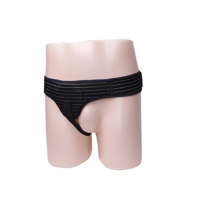 fwabwxoat Inguinal Hernia Support for Men, Hernia Belt Truss, Hernia Support Belt, Double Inguinal Hernia Belt with Removable Compression Pads to Relieve Hernia Discomfort(Black)