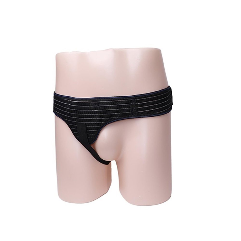 fwabwxoat Inguinal Hernia Support for Men, Hernia Belt Truss, Hernia Support Belt, Double Inguinal Hernia Belt with Removable Compression Pads to Relieve Hernia Discomfort(Black)