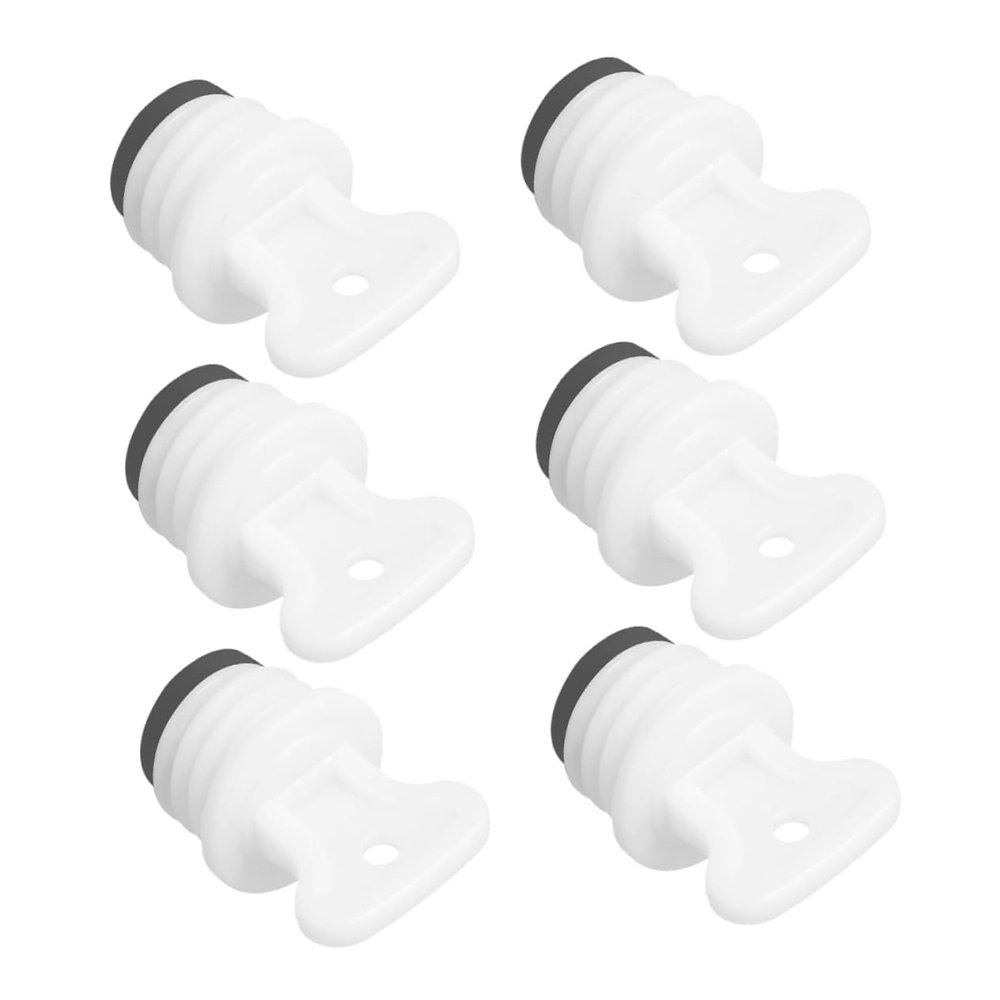 PLAFOPE 6pcs Rubber Hot Water Bottle Stoppers Sealing Plugs for Warm Water Bags Replacement Caps for Outdoor Adventures and Cold Weather Use