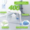 Space-Saving Triangular Shower Chair for Inside Shower, FSA/HSA Eligible 400 lbs Adjustable Shower Stool for Elderly and Disabled, Non-Slip Bathtub Chair with Stable-Bracing, Tool-Free Assembly, White view 3