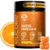 ELICORE Premium Kids Omega 3 Gummies Orange Flavor Fish Oil for Kids Omega 3 Gummies for Children No Fish Burps Brain, Eye & Immune Support 2 Month Supply view 1
