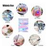100PCS Hologram Cellophane Iridescent Self Sealing Bag, Transparent Sealable Bags for Candy Biscuit, Earrings, Necklaces, Jewelry, Size 9 X 12cm view 2