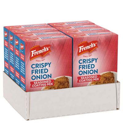 French's Seasoned Coating Mix, Crispy Fried Onion, Delicious Swap for Traditional Breadcrumbs When Preparing Meatloaf, Meatballs, or Burgers, 5 oz (Pack of 8)