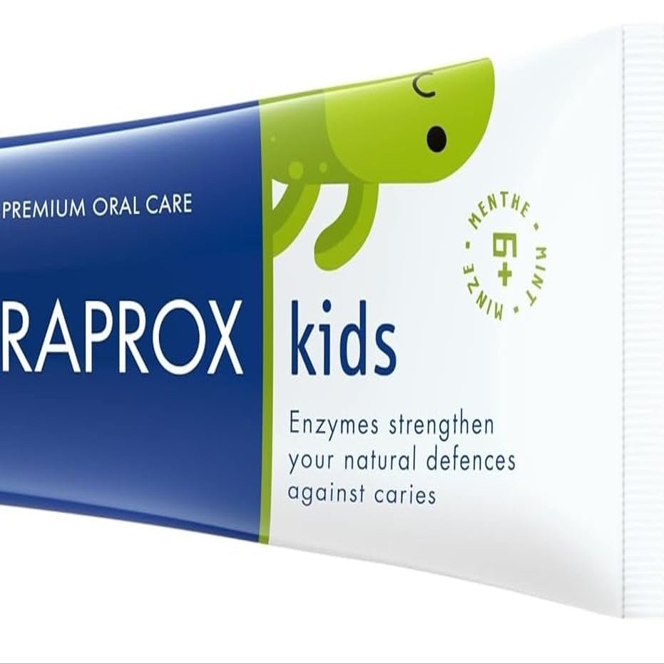CuraproxToothpaste Kids 1450 | Mint Toothpaste for Children 6+ Years with Mild Mint Flavour, 60ml - SLS Free, Microplastic Free & Triclosan Free.